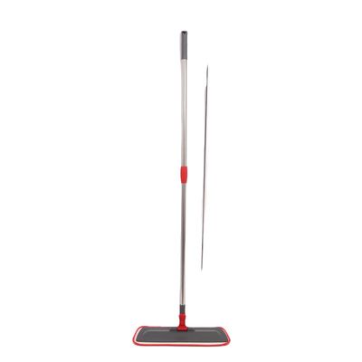 quality  Sustainable Flat Microfiber Mop With Telescopic Stainless Pole factory