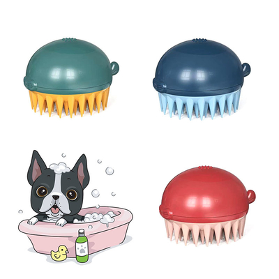 Viable Custom Silicone Cleaning Shower Wash Grooming Shampoo Dog Bath Massage Pet Brush For Cats