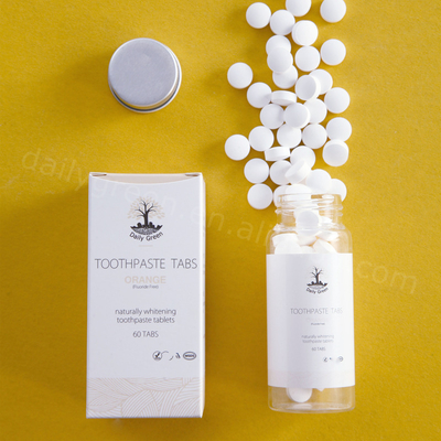 Whitening Purpose Remove Stains Toothpaste Tablets With Fluoride Portable For Travel