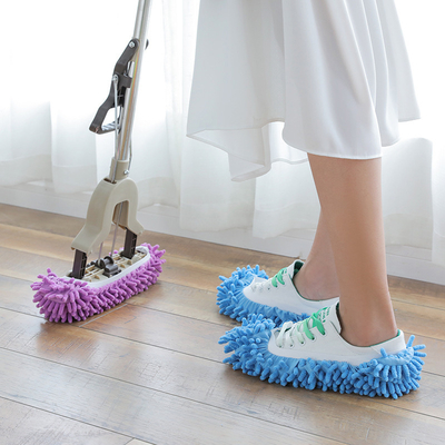 Disposable Mop Slippers Multifunctional Polishing and Cleaning Cloth, Soft and Washable, Reusable Microfiber