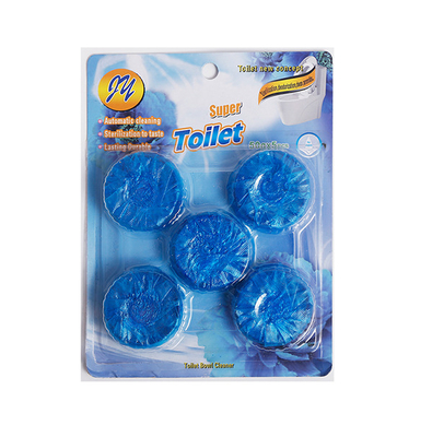 Sustainable Bathroom Cleaner Flushes Automatic Solid Blue Toilet Bowl Cleaner Tablet