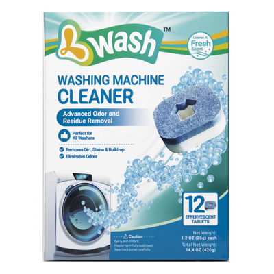Sustainable L-Wash Washing Machine Cleaner Deep Cleaning Tablets