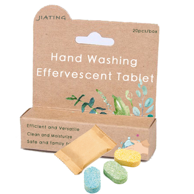Wholesale Eco-Friendly Solid Effervescent Liquid Cleaner Tablet Hand Soap Base Foaming Cleaning Tablets